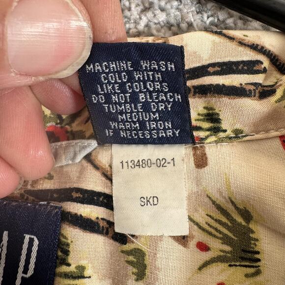 Vintage 90s Y2K GAP Hawaiian Shirt M Aloha Coastal Grandpa Resort Surf Skater - Picture 5 of 8